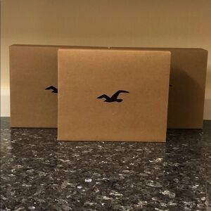 New 3 Pack Hollister California Medium Gift Boxes